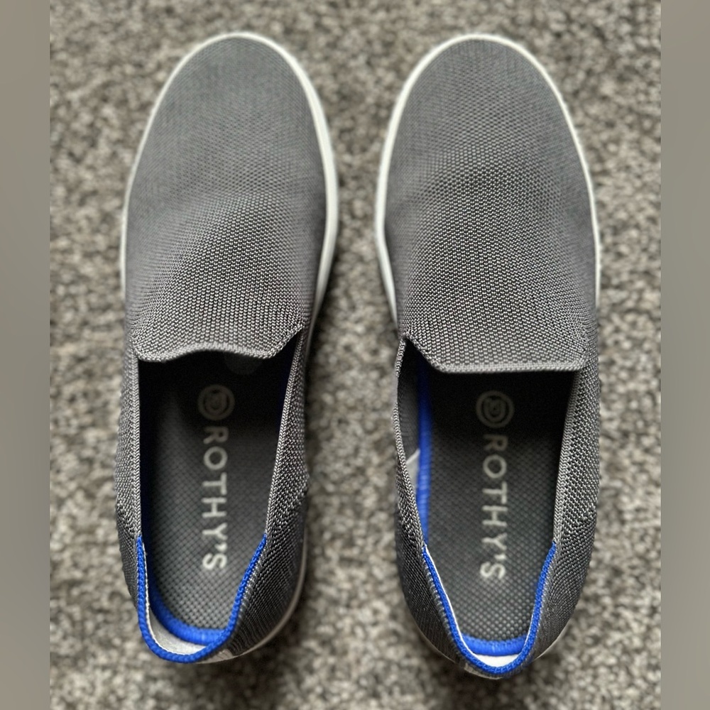 Rothy's Original Slip On Sneaker Size 8 Grey